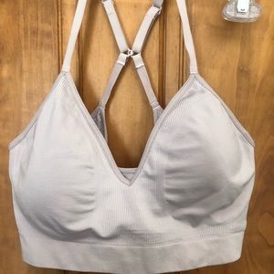 Athleta Seamless bra light pink